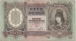 1000 pengő 1943 Szálasi 3.