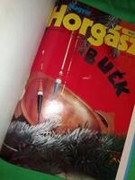 1991.MAGYAR HORGÁSZ képes havilap TELJES ÉVAD könyvbe kötve a képek szerint