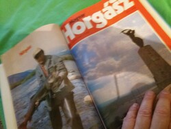 1985.MAGYAR HORGÁSZ képes havilap TELJES ÉVAD könyvbe kötve a képek szerint