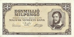 1000000 egymillió milpengő 1946