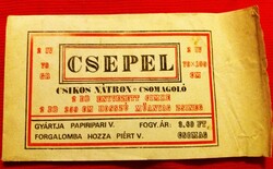 Régi CSEPEL nátron csomagoló termékcsomagolása PIÉRT a képek szerint