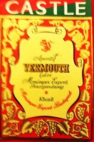 RÉGI - BUDAFOK - CASTLE VERMOUTH vermut címke - GYŰJTŐI ÁLLAPOT a képek szerint