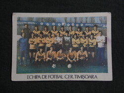 Kártyanaptár,Románia,Timisoara,Temesvár labdarugó focicsapat,1990   (9)
