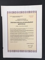 KANIZSA BÚTORGYÁR Kötvény 1986.