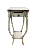 Vintage shabby fiókos polcos asztal posztamens