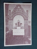 Képeslap,Kaposvár,Szent Imre templom,oltár látkép,részlet,templom kiadás,1919-