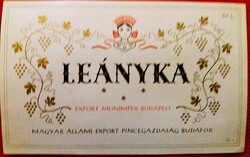 RÉGI - BUDAFOK - EGRI LEÁNYKA boros 0,7 L italos címke GYŰJTŐI ÁLLAPOT a képek szerint