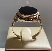 Férfi arany gyűrű Ónix kővel!