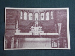 Képeslap,Kaposvár,Szent Imre templom,oltár látkép,részlet,templom kiadás,1919-