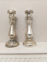 Antik gyertyatartó hutaüveg tépett huta üveg gyertya tartó XIX. század 859 1799