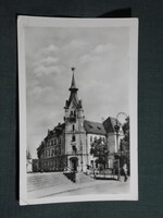 Képeslap,Kaposvár,Városháza látkép,részlet,1956-