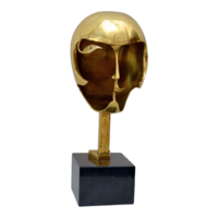 Kiki De Montparnasse art deco bronz maszk szobor