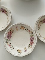 Zsolnay pillangós kompotos készlet