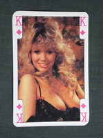 Kártyanaptár,trafik,ajándék üzlet,kártyalap,erotikus női akt modell ,1991   (9)