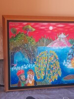 Galambos Tamas. Zsuzsanna, es a venek. 80×60+keret.