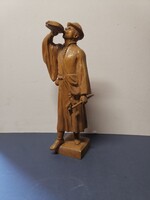 "Csikós"  faragott szobor