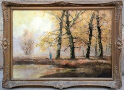 Kézdi-Kovács László (1864-1942) : Erdőrészlet, 70x100 cm.,75eft!