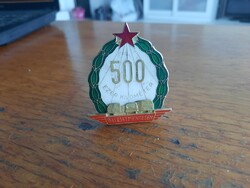Retro 500 ezer km Balesetmentes Közlekedésért jelvény