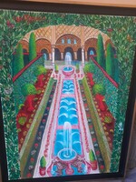Galambos Tamas. Alhambra. 80×60+keret.