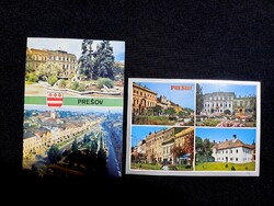 2 db postatiszta külföldi képeslap: Eperjes