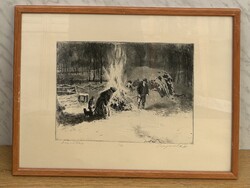 Csegezán Pál : Disznóölés