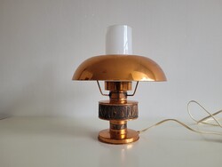Retro iparművészeti Képcsarnokos asztali lámpa mid century