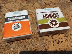 Retro régi bontatlan munkás és symphonia szivarka cigaretta dohány trafikárú