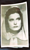 1942 KARÁDY KATALIN SZÍNÉSZ MOZI SZTÁR DÍVA AUTOGRÁF SAJÁTKEZÜLEG ALÁÍRT DEDIKÁLT FOTÓLAP FÓLIÁZOTT