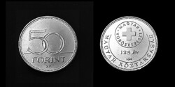 50 forint 2006 - 125 ÉVES A MAGYAR VÖRÖSKERESZT -  UNC tükörveret