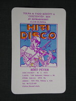 Kártyanaptár,Bíró Péter,Fadd,Hifi Disco,1991   (9)