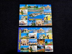 2 db postatiszta külföldi képeslap: Porec