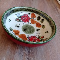 Tirol mintás majolika lál/kínáló Schramberg  SMF, 14 cm átmérőjű