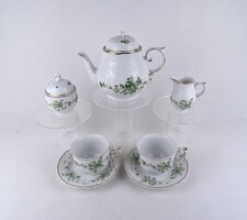 1U690 Erika mintás Hollóházi porcelán két személyes reggeliző készlet