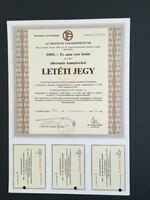 OTP alternatív kamatozású Letéti Jegy 1989.