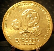 Ukrajna 1 Hrivnya, 2012 UEFA Európa Labdarúgó Bajnokság 2012 C03F4