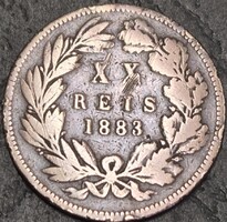 Portugália 20 Reis, 1883.