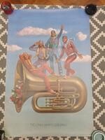 Bee Gees Lonely Hearts Club Band Poster