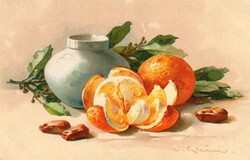 Képeslap:  Csendélet.