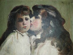 Ferenczy Valér - Csók - nagybányai festmény