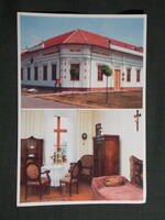 Képeslap,mozaik,Ópusztaszer,Nemzeti Történeti Emlékpark,múzeum látkép,részlet, 2003-
