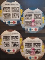 1998. Labdarúgás csillagai emlékívek 4db-os gyűjtemény