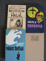 Robert Merle könyvcsomag Mesterségem a halál, Védett férfiak, Állati elmék, Madrapur