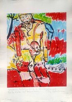 DrMáriás - Gagarin találkozása a Vasfüggönnyel ... 30 x 24 computer print, merített papír