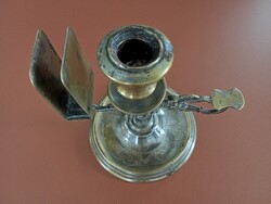 Jakubowski & Jarra - E. Kapelusz. 93. Handcrafted, walking candlestick made of silver-plated brass