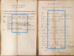 Latabár Kálmán, Aranylakodalom konferansz szöveg kézirat és gépelt változat