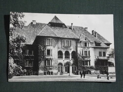 Képeslap,Putnok,mezőgazdasági iskola,utca látkép,részlet, 1976-