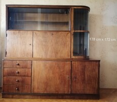 Art deco vitrines szekrény