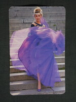 Kártyanaptár,S Modell ruházat,divat üzletek,női modell, 1993   (9)