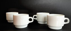 Alföldi 4 db vitrin fehér kávéscsésze Uniset