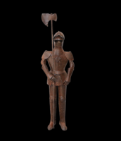 Monumentális vas katona, páncél ruha, medieval armor